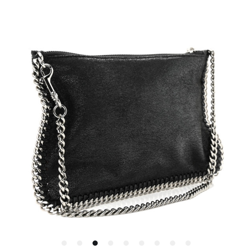 STELLA MCCARTNEY 
Shaggy Deer Falabella Clutch Black